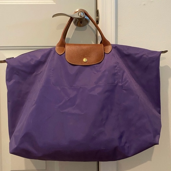 Longchamp Handbags - Purple Longchamp big tote